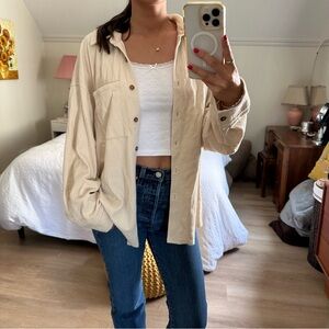 Oak + Fort oversized knit shirt